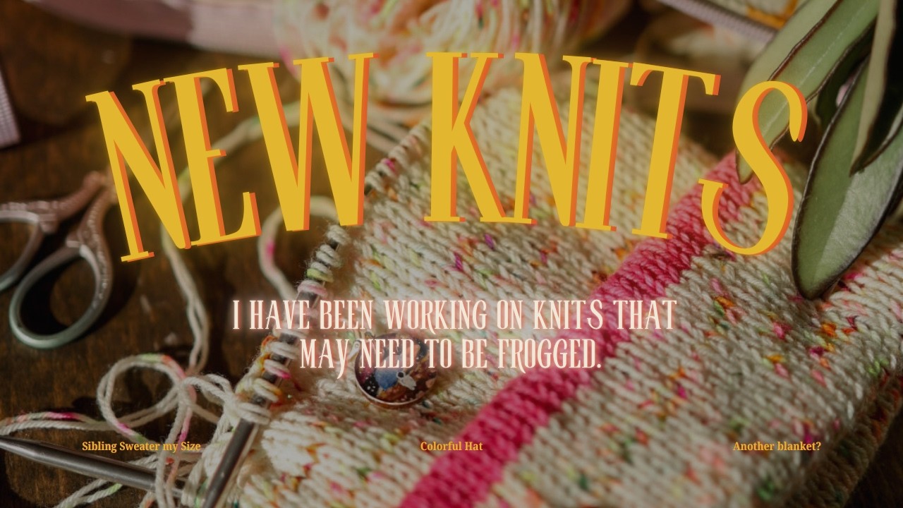 A knitting update and working through projects I may need to frog/fix | Life and knitting