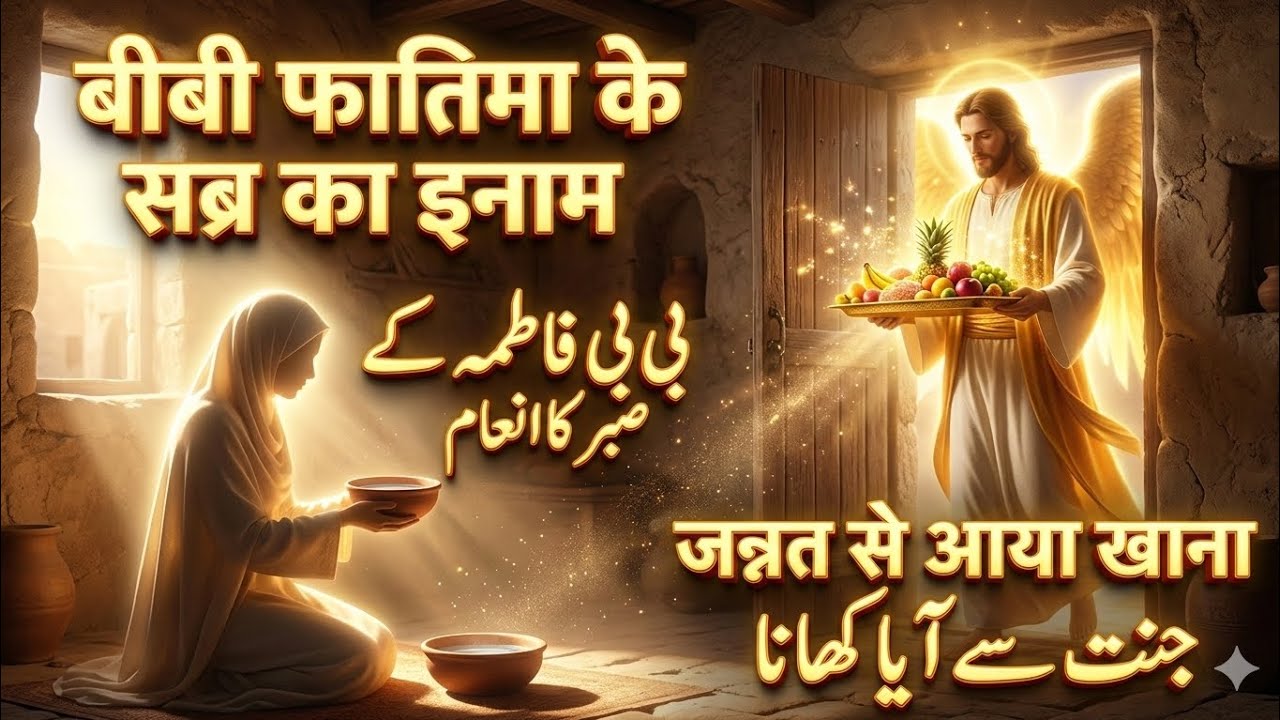 अल्लाह ने भेजा जन्नत से खाना! बीबी फातिमा और हजरत अली की कुर्बानी ✨