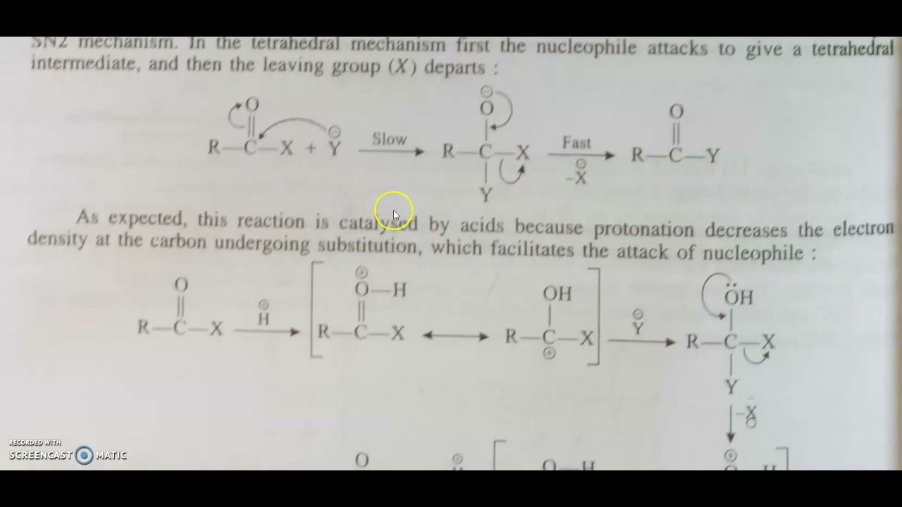 NECLEOPHILIC SUBSTITUTION AT AN ALIPHATIC TRIGONAL CARBON