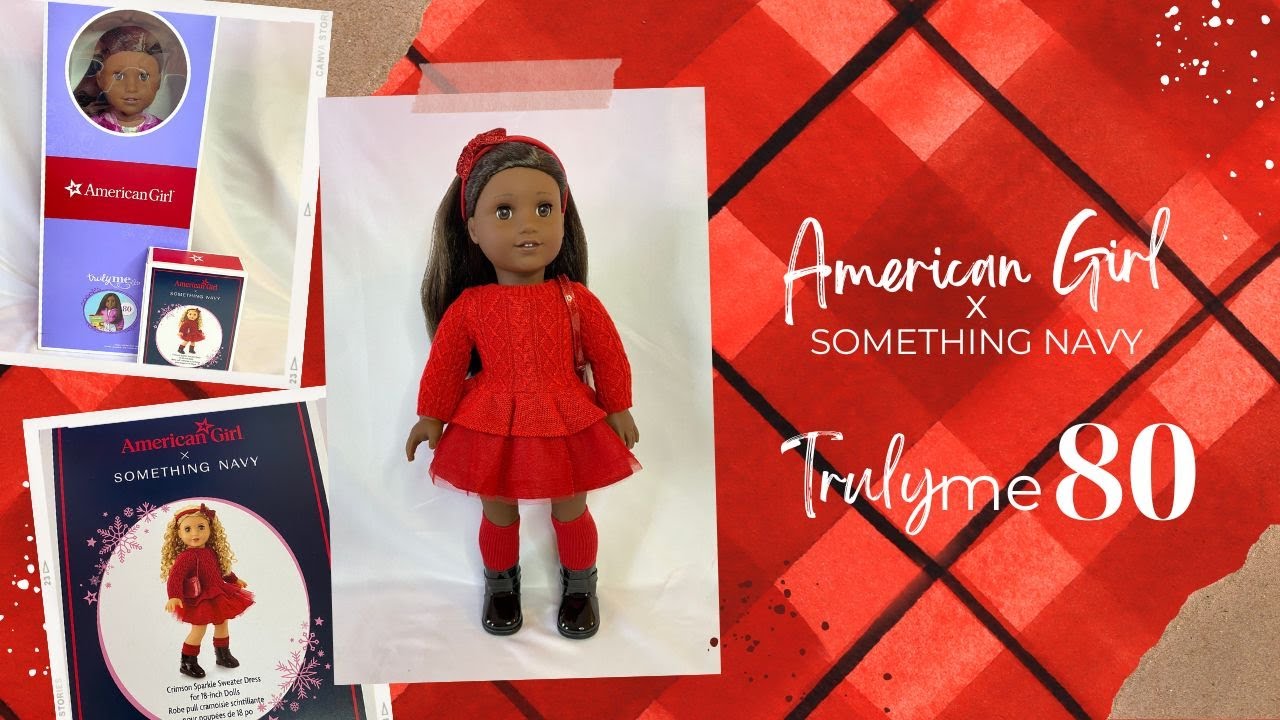 Review of American Girl x Something Navy Crimson Sparkle Sweater Dress & Truly Me 80
