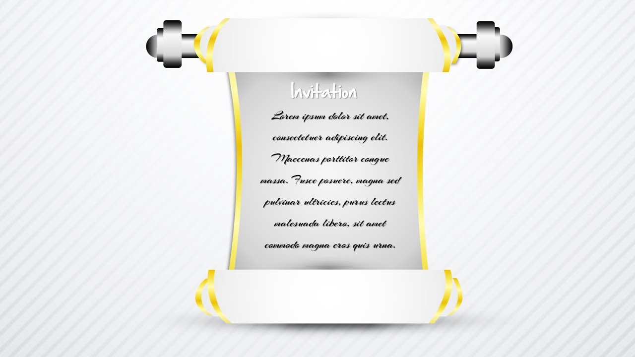 How to create Scroll Design slide in PowerPoint