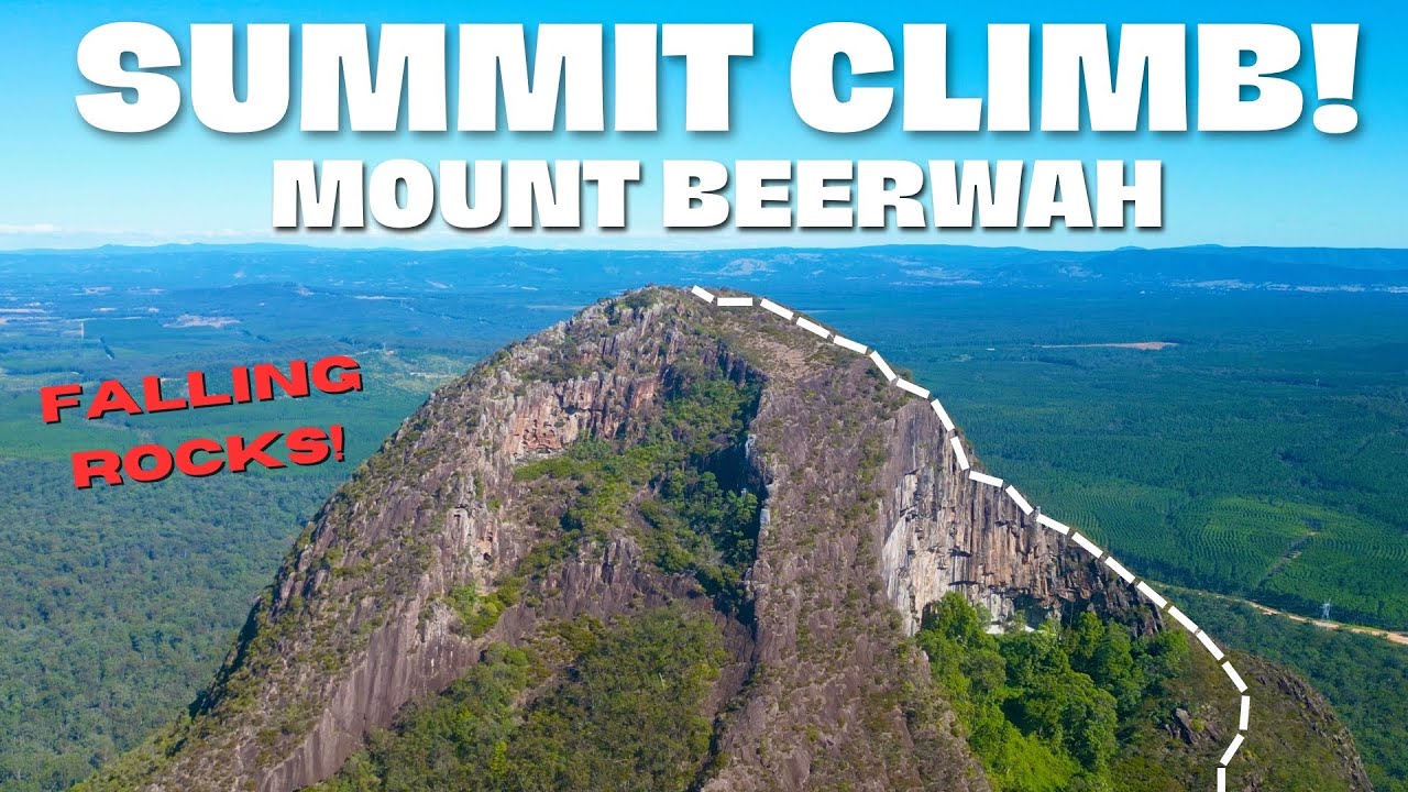 Climbing Mt Beerwah! Tallest Glasshouse Mountain!!