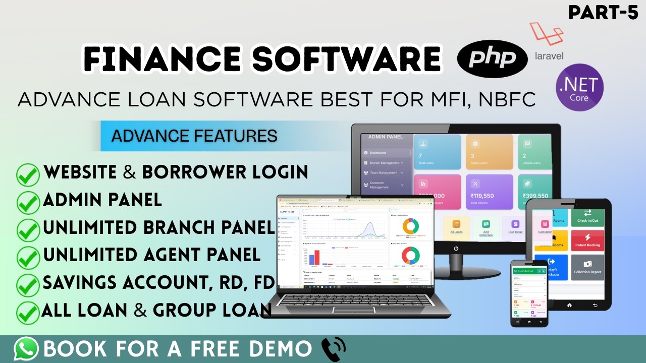Loan Software Demo | EMI, Collection, Reports – All in One System| PART- 5| #nbfc #fintechindia