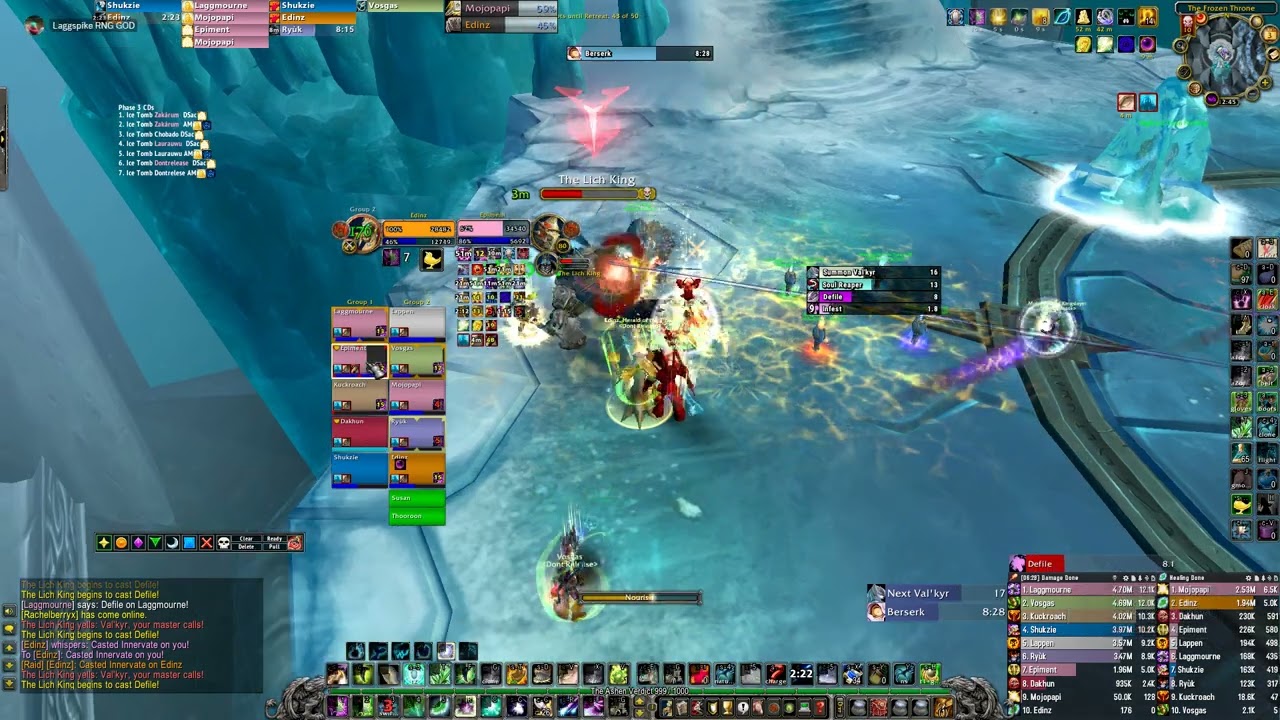 Don't Release VS Lich King Heroic 10man Resto Druid PoV - Nov 3, 2023