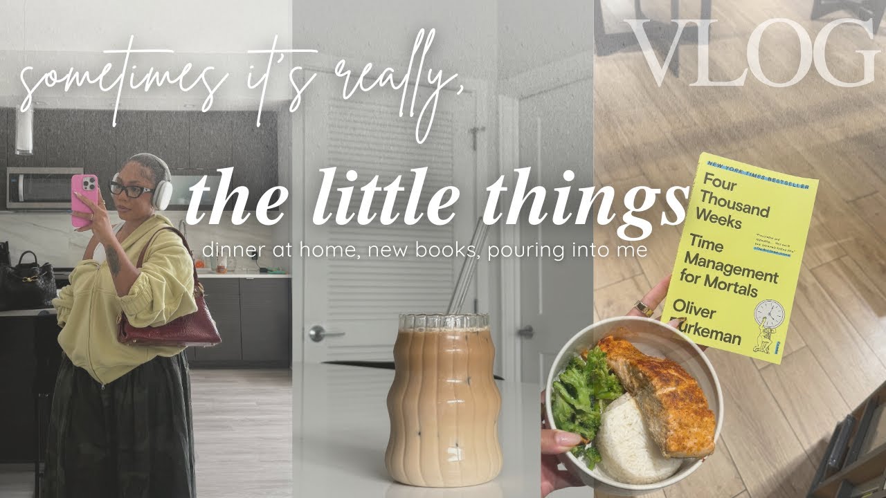 new books, at home brown sugar coffee, pouring into me | VLOG