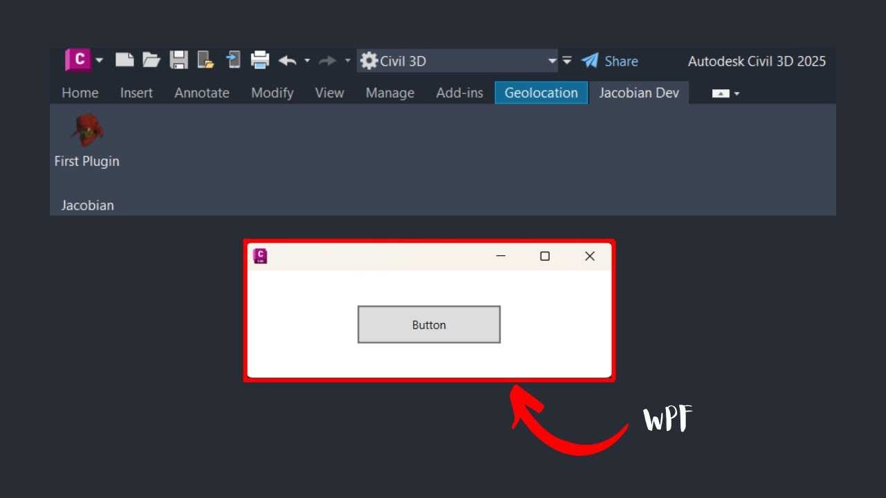 Civil 3D API: Create WPF in Civil 3D