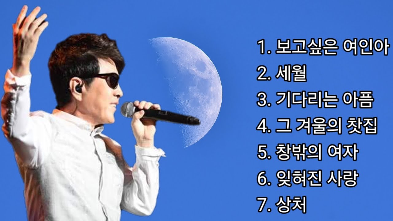 조용필 명곡 모음(7곡) : 보고싶은 여인아/세월/기다리는 아픔/그 겨울의 찻집/창밖의 여자/잊혀진 사랑/상처