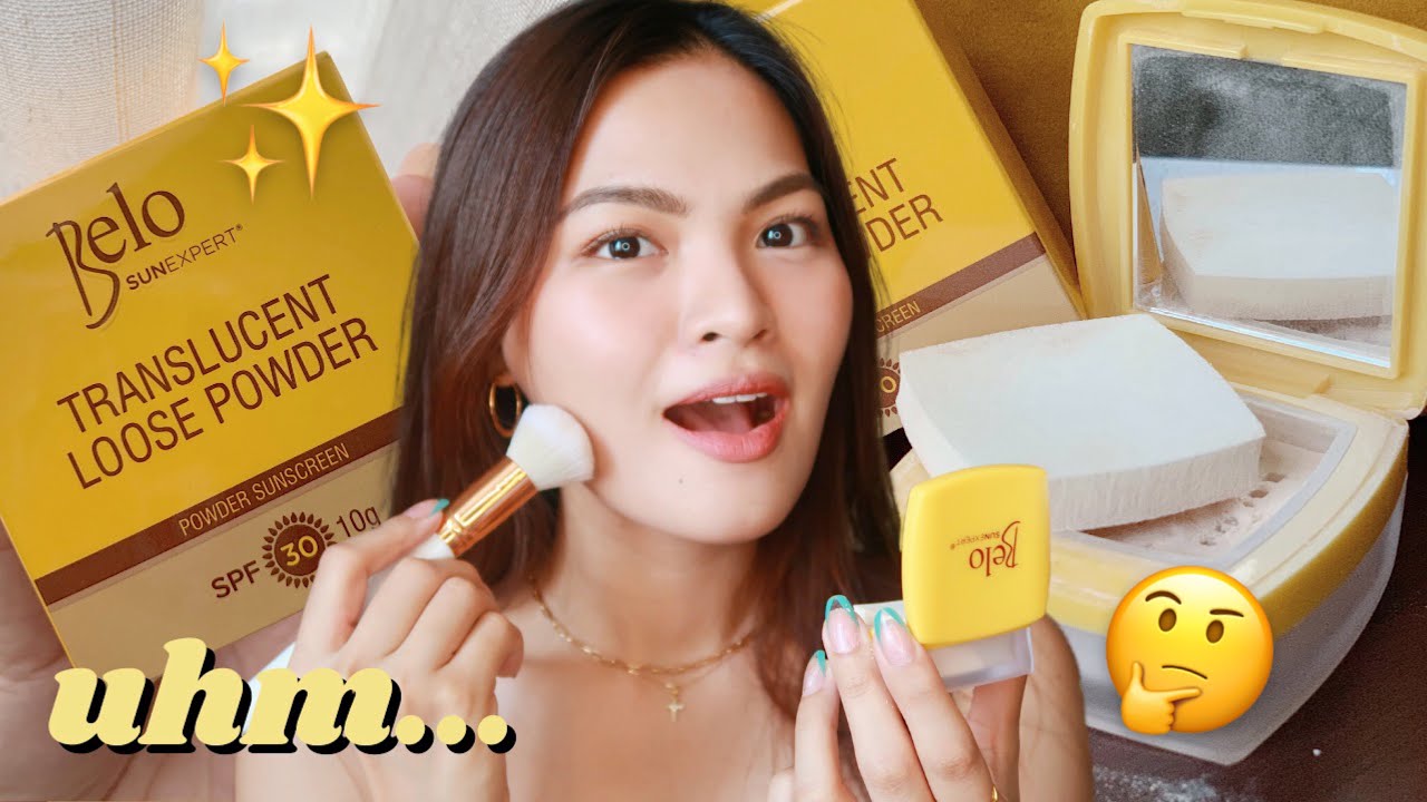 NEW BELO SUNEXPERT POWDER SUNSCREEN SPF30!! ✨ REVIEW + WEAR TEST • Joselle Alandy
