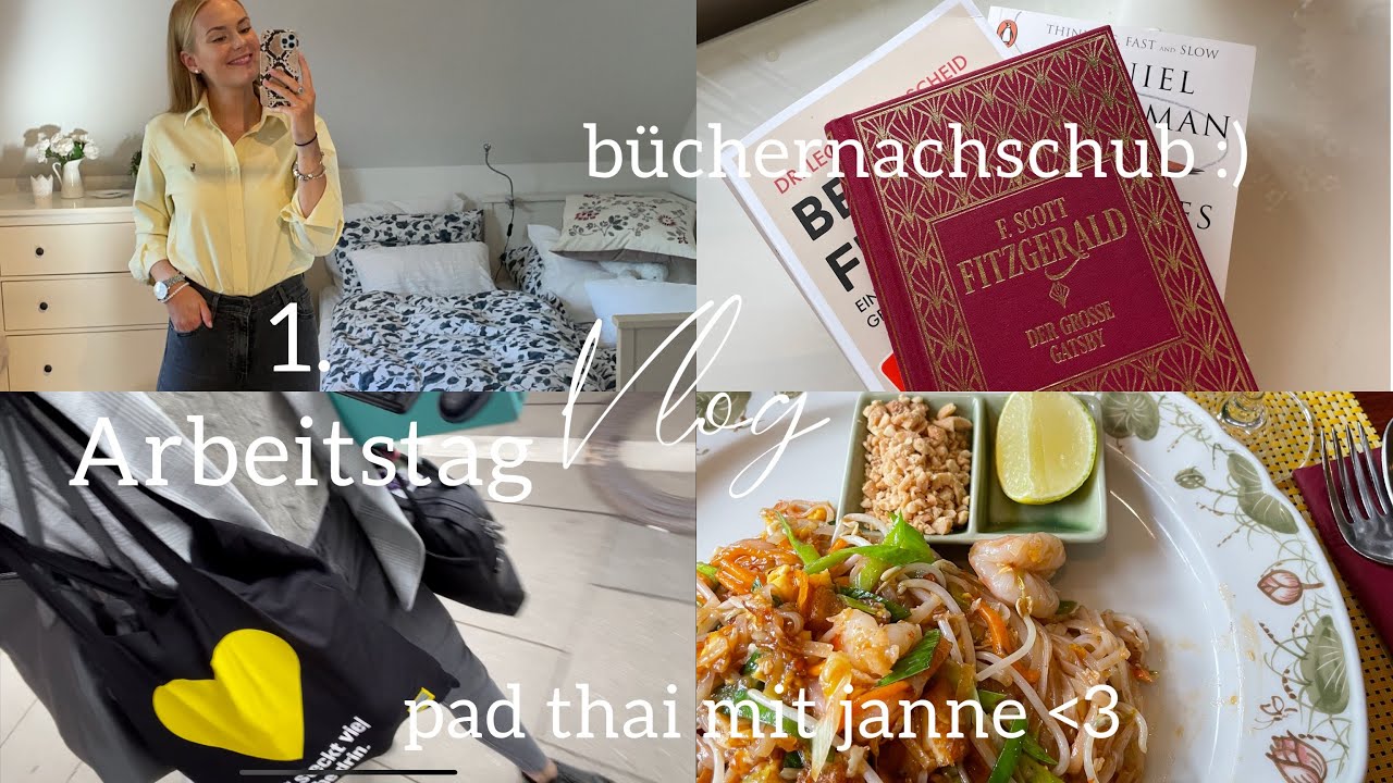 DER ERNST DES LEBENS BEGINNT I 1. Arbeitstag, Büchernachschub, Treffen mit Janne, Yoga I VLOG