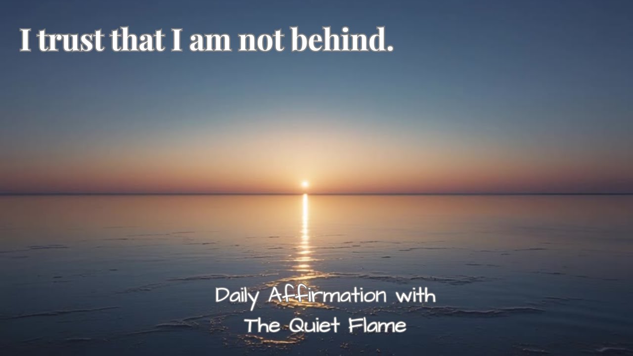 I trust that I am not behind.