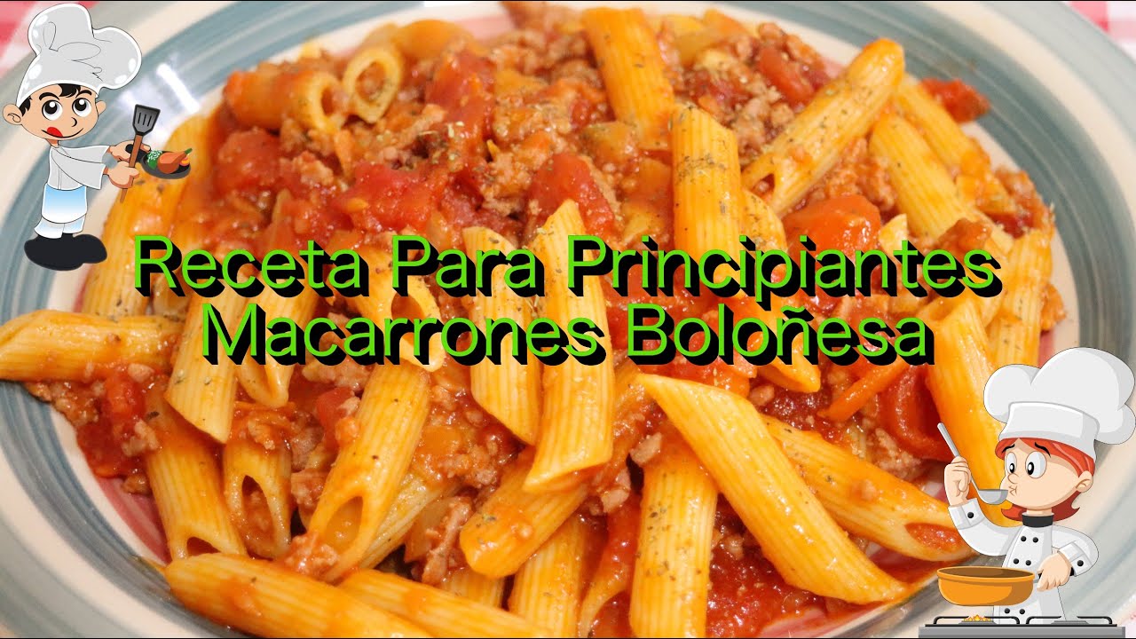 Te enseño a cocinar unos macarrones a la boloñesa muy tradicionales, la receta contiene varios tips