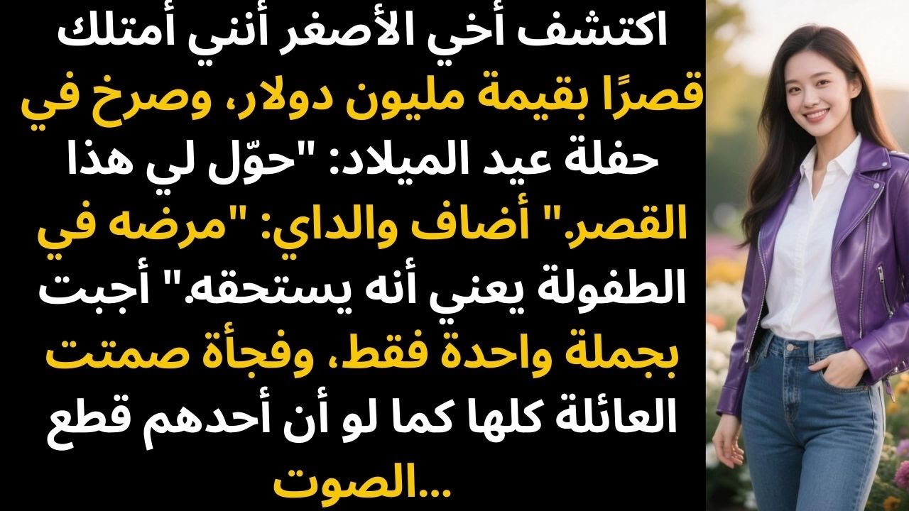 اكتشف أخي قصر المليون دولار الخاص بي وطالب به. جملة واحدة مني جمدت الجميع.