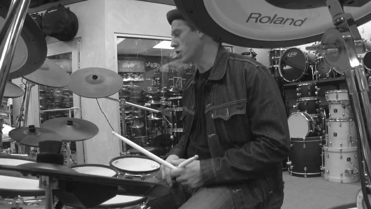 At Guitar Center: Thomas Lang, Roland and Vic Firth
