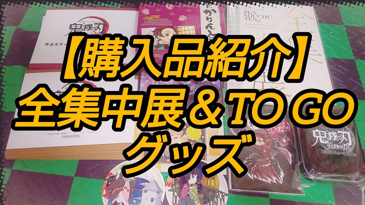 感謝感激！！【購入品紹介】全集中展＆To Goグッズ紹介＆開封動画