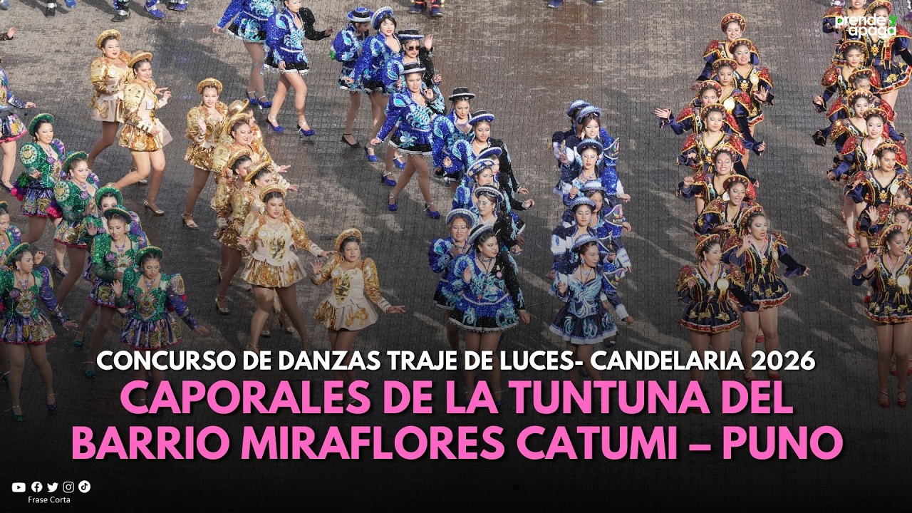 #Puno: Conjunto Folklórico Los Caporales de la Tuntuna del Barrio Miraflores Catumi –Candelaria 2026