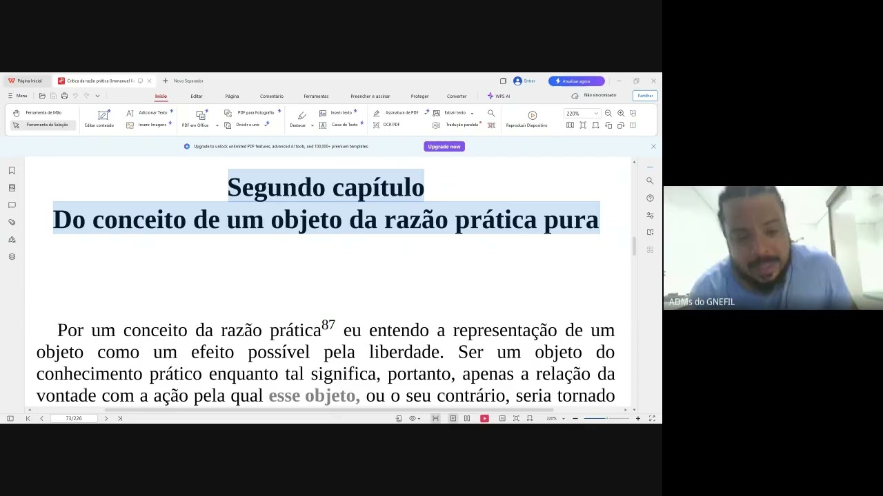 48º -  Crítica da razão prática