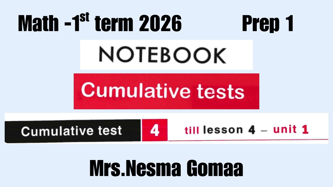 Cumulative test 4 El-Moasser Notebook Page 8