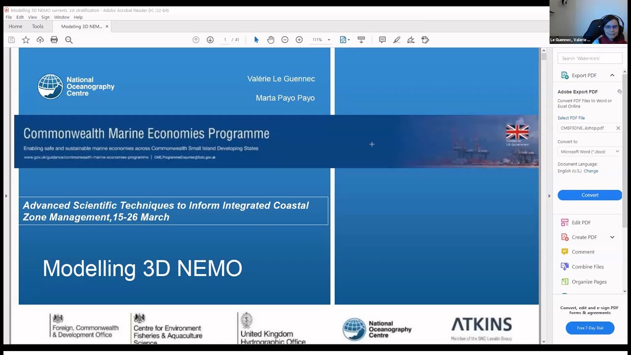 Virtual Workshop 2021: Session 6 Part 3 Modelling NEMO