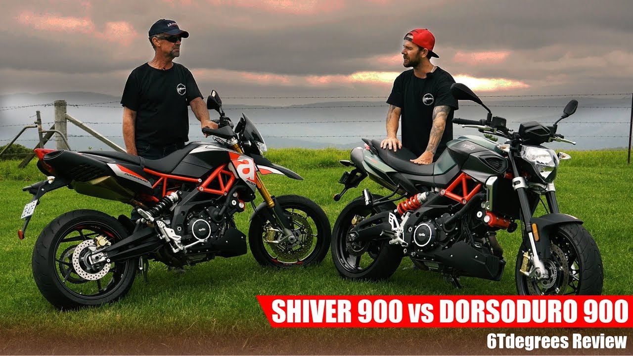 Обзор Aprilia Shiver 900 против Dorsoduro 900