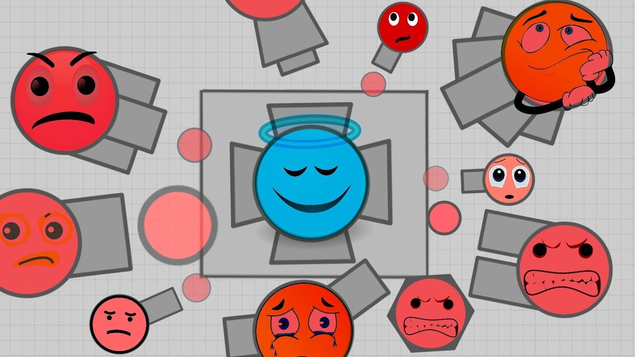 Чтобы попасть внутрь стены лабиринта — diep.io