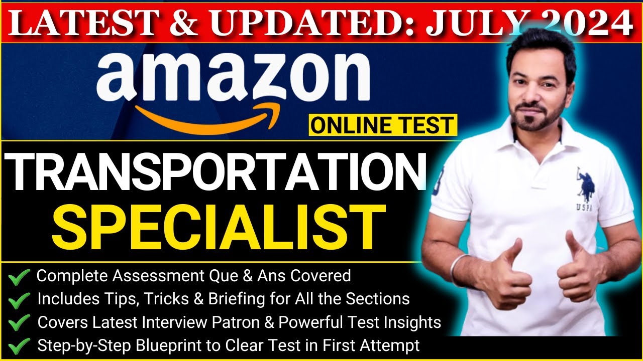 Amazon Transportation Specialist Online Test | Transportation Specialist Assessment | Versant Test