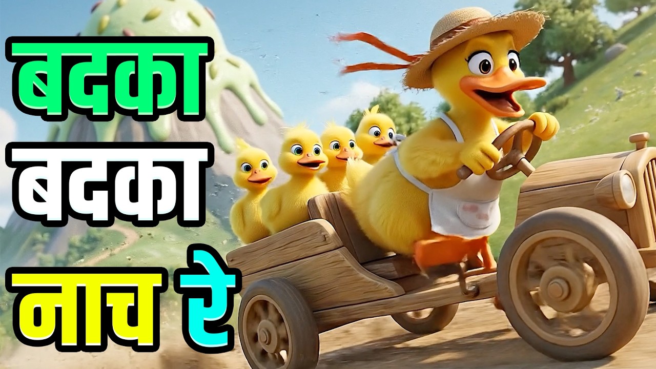 Badaka Badaka Nach Re | बदका बदका नाच रे | New Marathi Balgeet | Duck Songs | Jollytoons