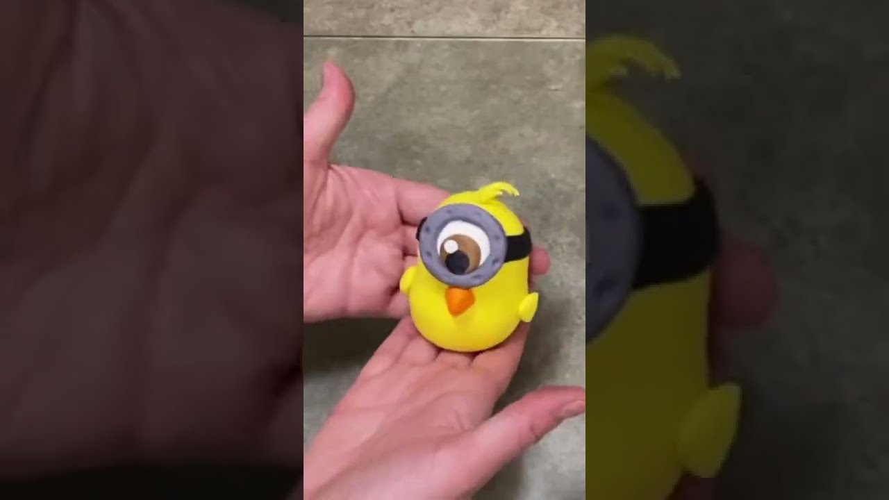 Minion Chick Cake Topper from the Rise of Gru. Make your next Minions cake great! SHORT