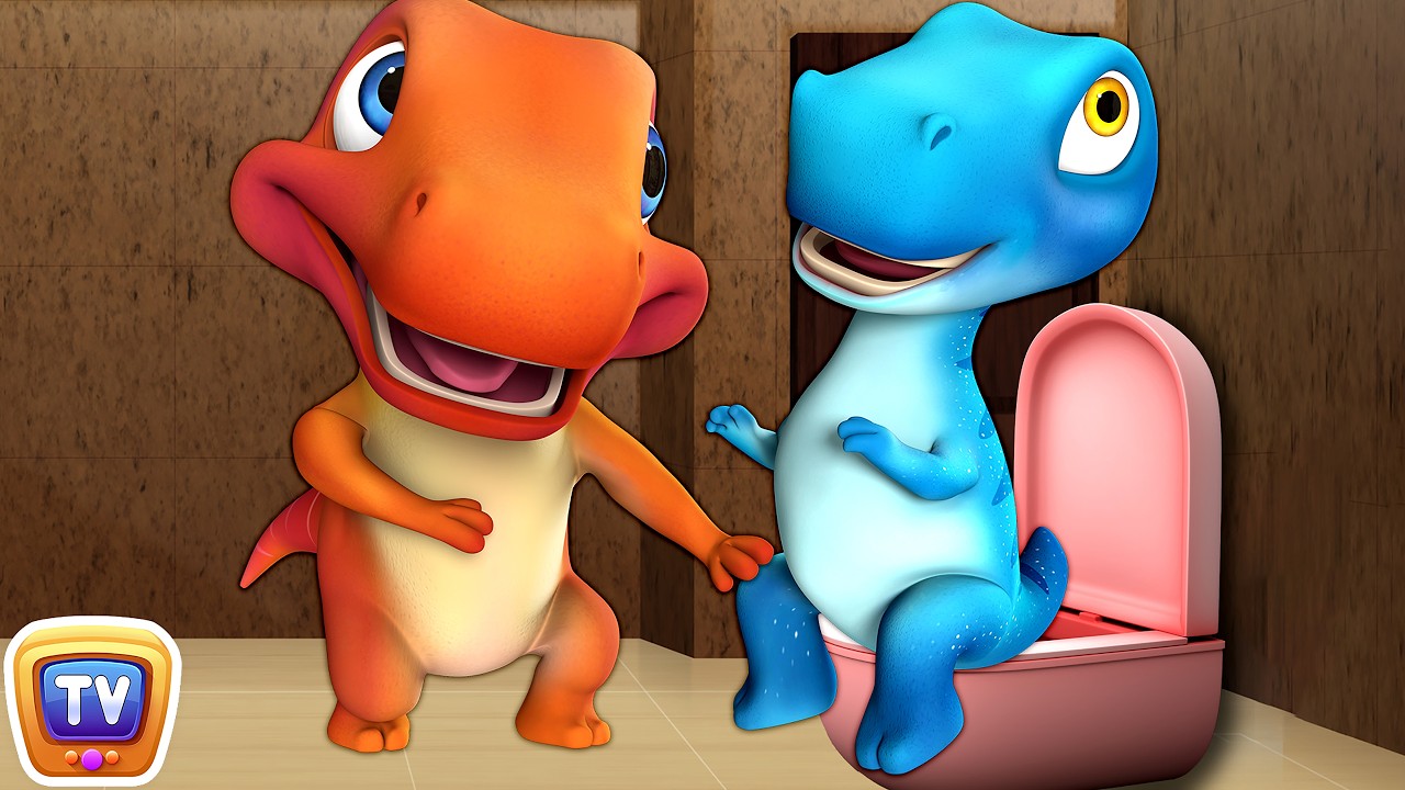 Potty Song with Jumblikans Dinosaurs - ChuChuTV Toddler Learning Videos