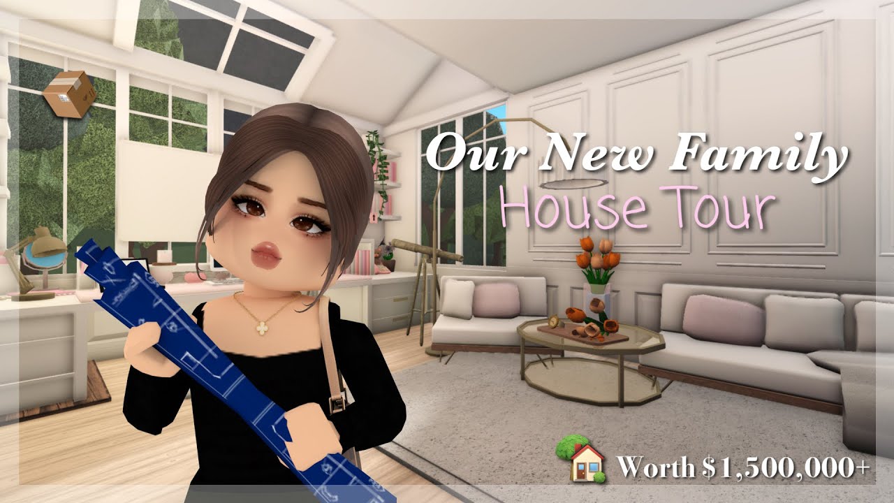 Наш новый семейный тур по дому! $1,5 млн+ | Семейная ролевая игра Roblox Bloxburg | с озвучкой