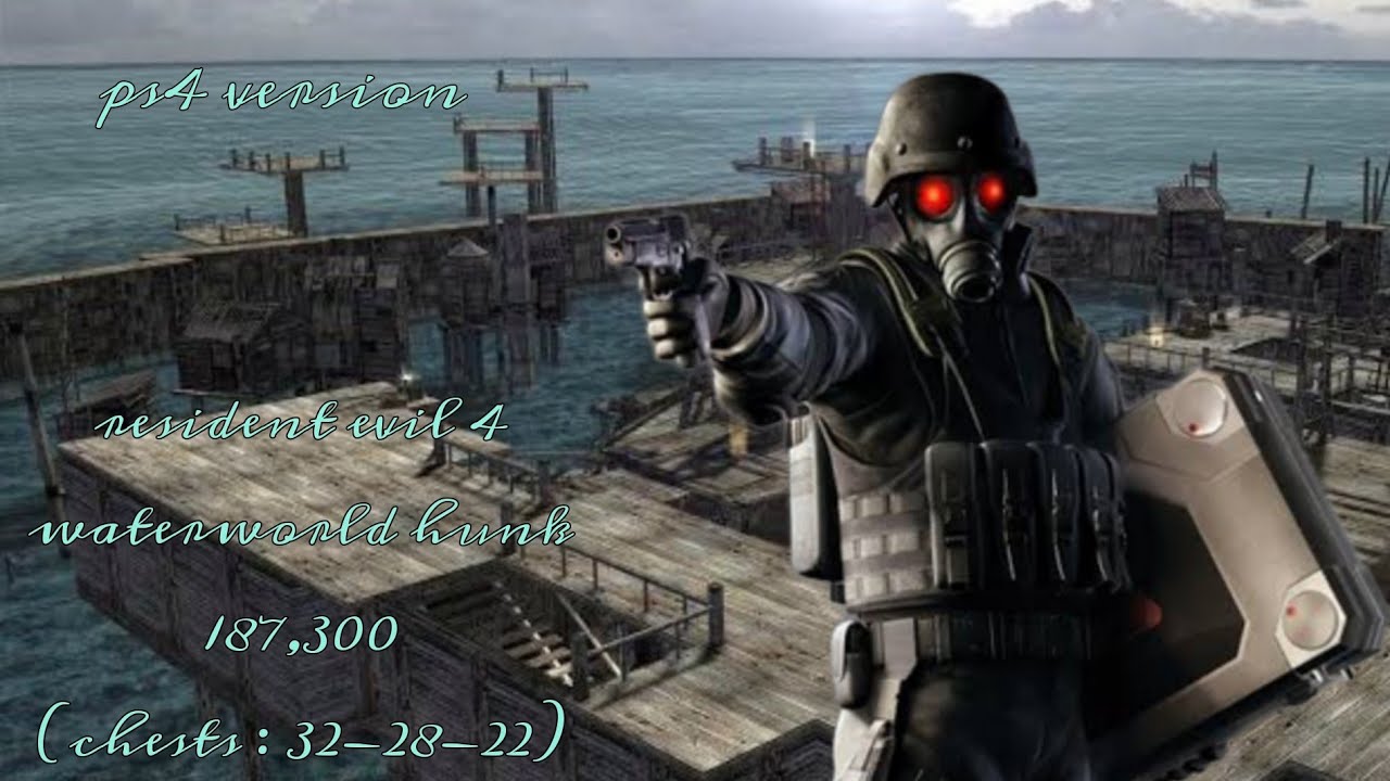 PS4 resident evil 4 (classic) hunk waterworld 187300 (full run)