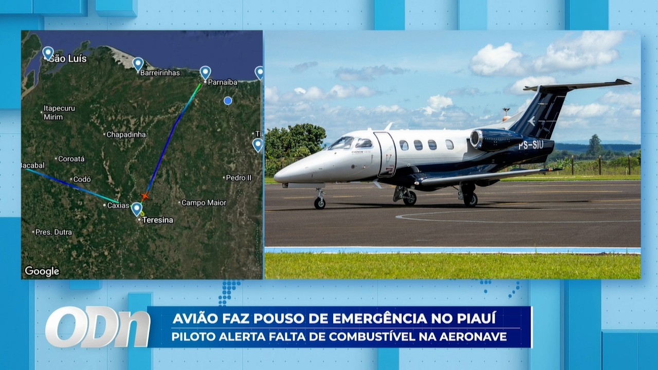 Avião faz pouso de emergência no Piauí: Piloto alerta falta de combustível 13 03 2026