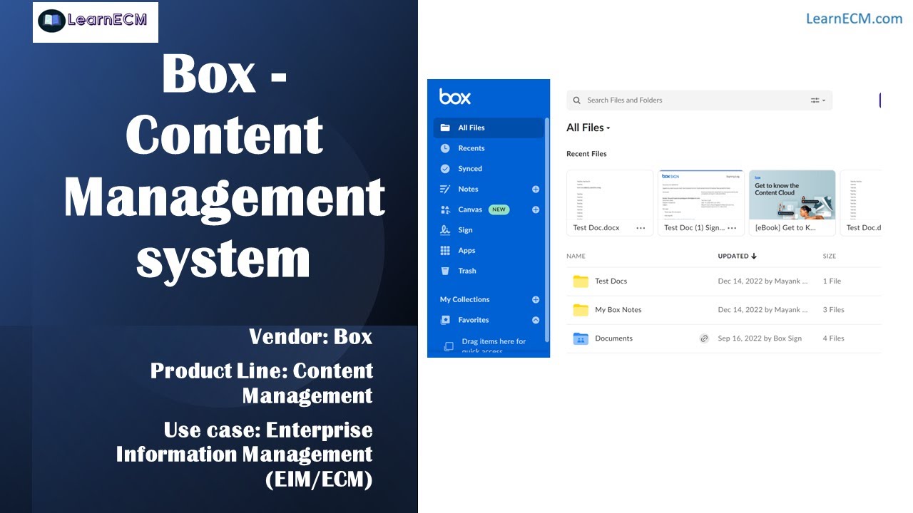 Box Content Management - Introduction