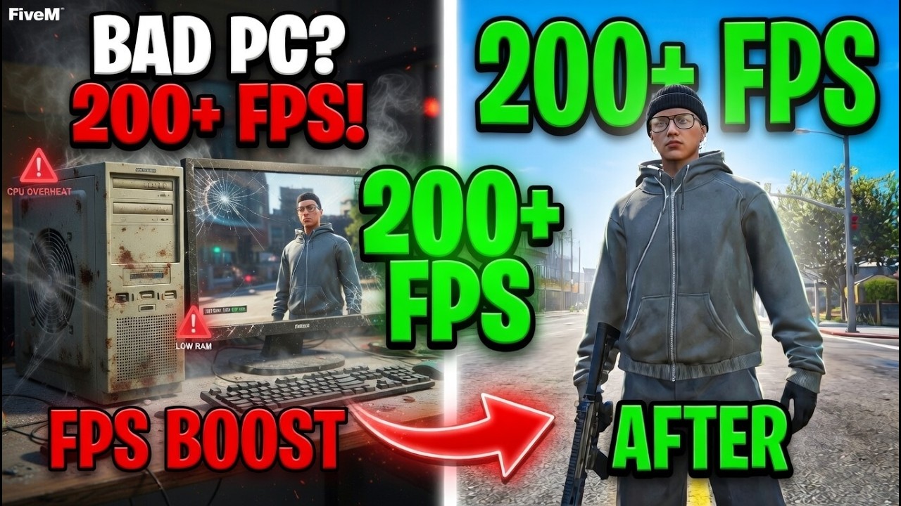 BEST FiVEM (FPS PACK)🔥 SETTINGS FOR FPS AND PERFORMANCE.  *FIVEM* GTA  (2026) ✅
