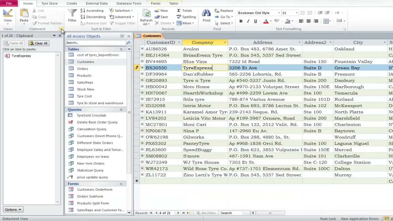 Use Cut, Copy, and Paste Features in Microsoft Access to Move Data Across Tables and Forms