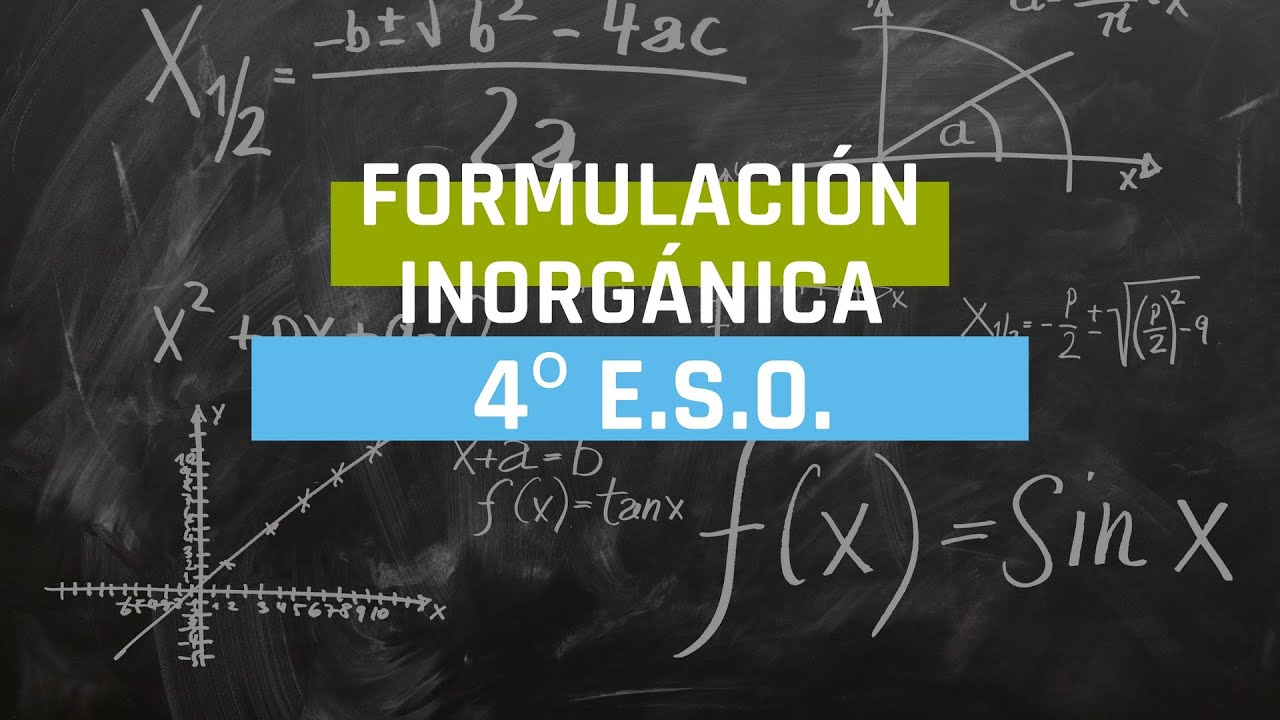 FORMULACIÓN INORGÁNICA: COMPUESTOS TERNARIOS