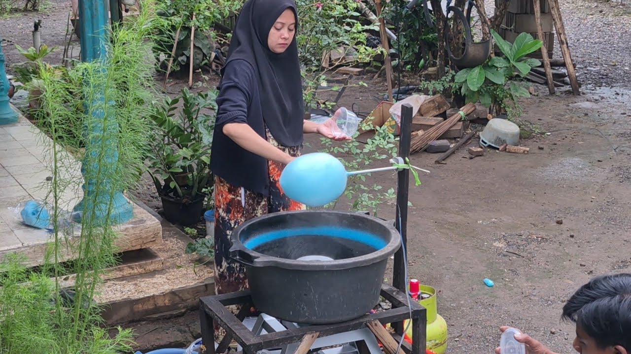 Test mesin arum manis skala industri pesanan dari jawa barat.