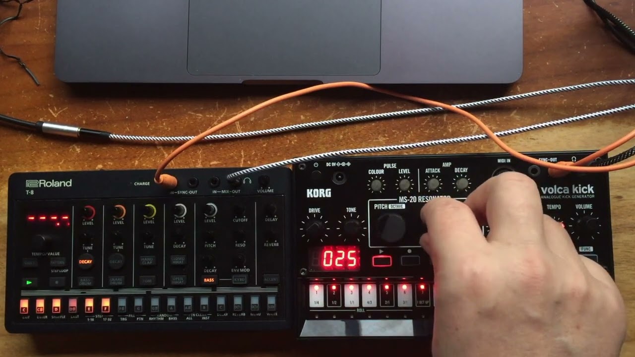 Evening Jam, Volca Kick and Roland T-8