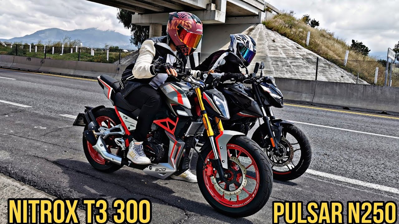 Ventó Nitrox T3 300 vs Bajaj Pulsar N250|Carrera|¡Como Es Posible Esto!🤯😱