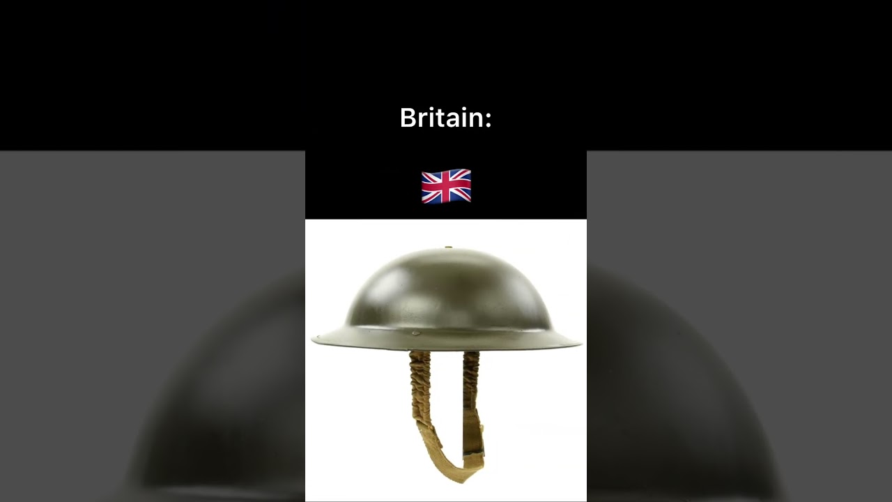 Helmets Used by Countries in WW2 #history #ww2 #helmets #shorts