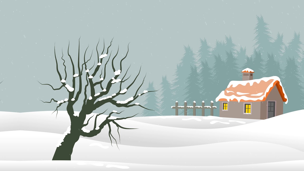 4K Snowfall Animation Background - Free