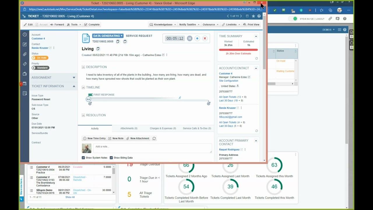 Tour of the Autotask New Account UI