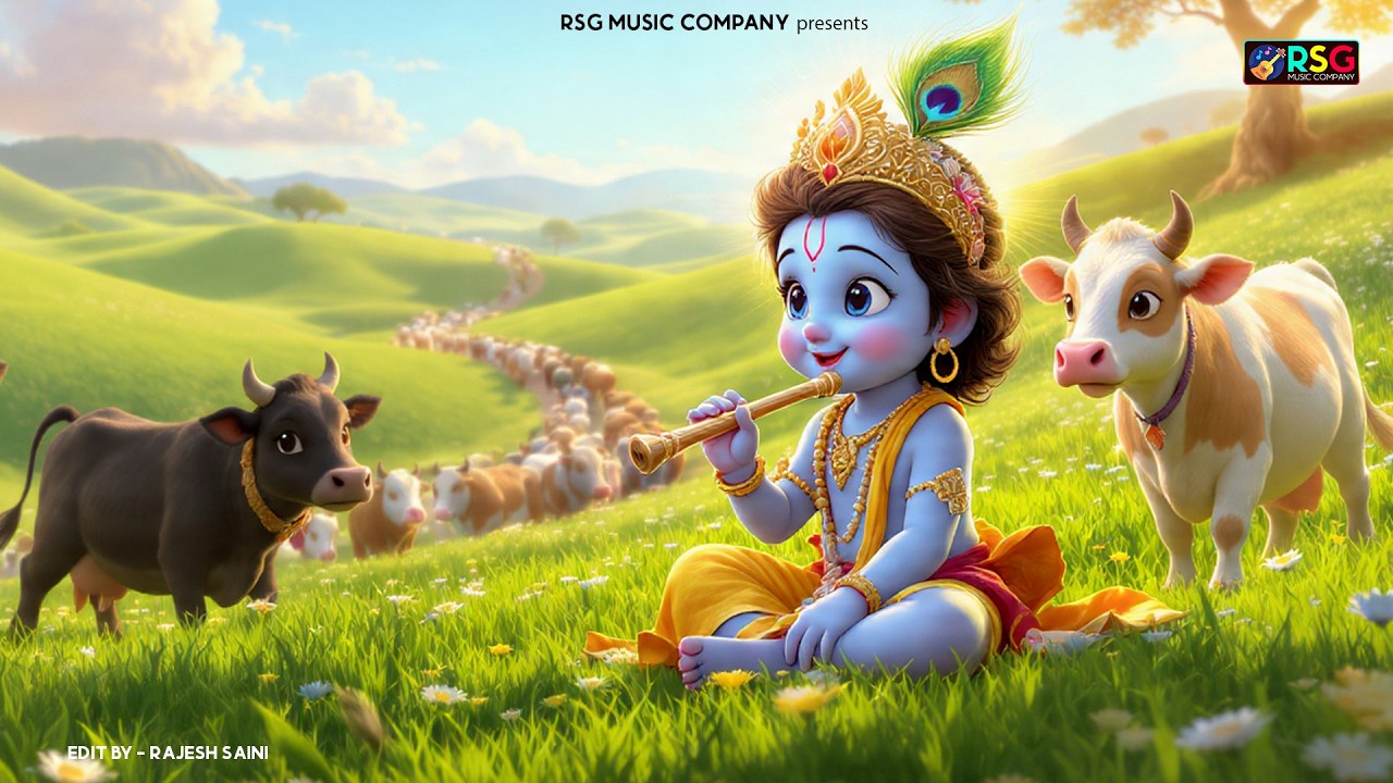 Choti Choti Gaiya, Chote Chote Gwal | छोटी छोटी गैया | #Little Krishna Bhajan - Krishna Bal Leela