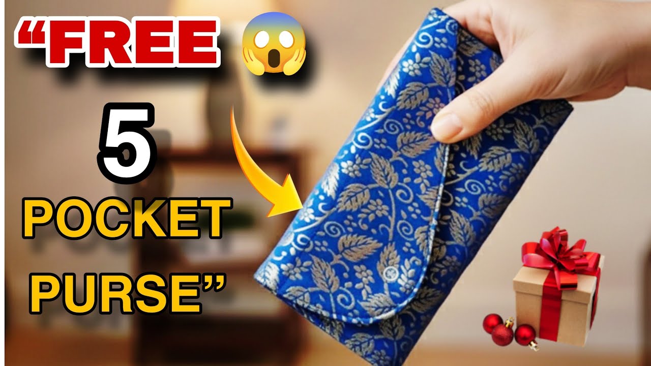 DIY Viral 💥 5 Pocket Handbag Design! | FREE Purse Giveaway! Handmade by Kalakari with Saba