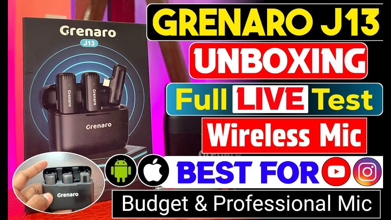 Best mic for youtube and vlog,  Instagram reels || Best wireless mic for under 2000 ? #grenaro