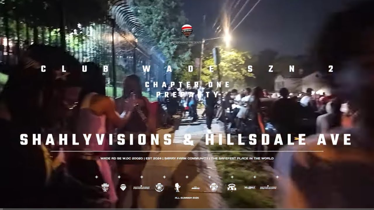 CLUB WADE LITTEST BLOCK PARTY IN SOUTH EAST WASHINGTON DC STARTS