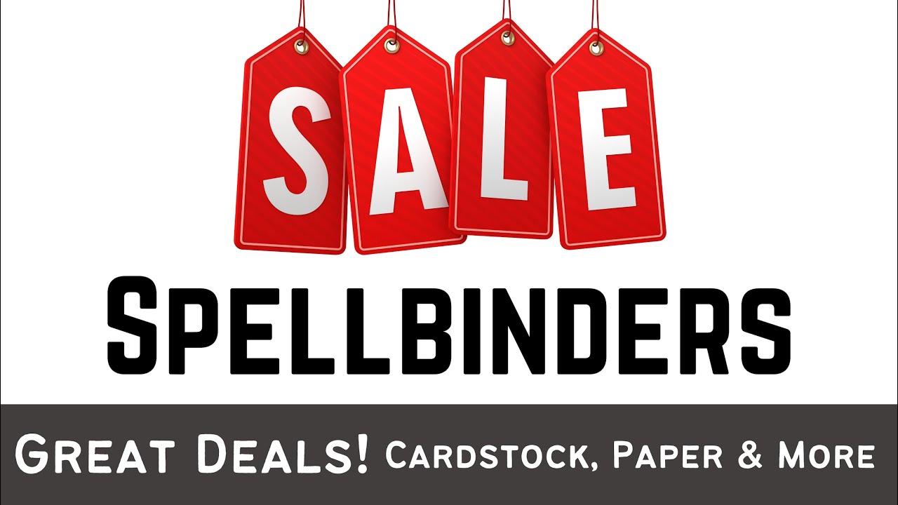 Come See! Cardstock, Paper & More SALE at Spellbinders!! | #papercraft #cardmaking
