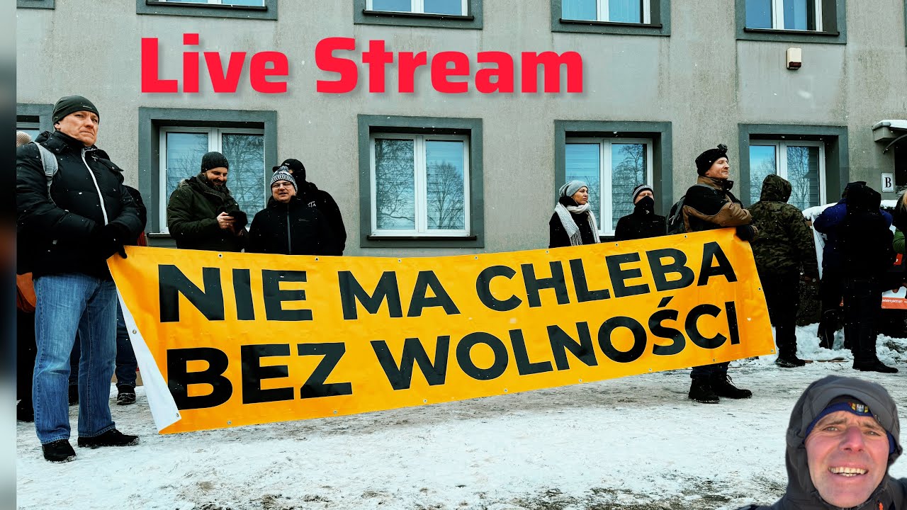 Демонстрация против зон с низким уровнем выбросов в Кракове #путешествия #прямаятрансляция #смог ...
