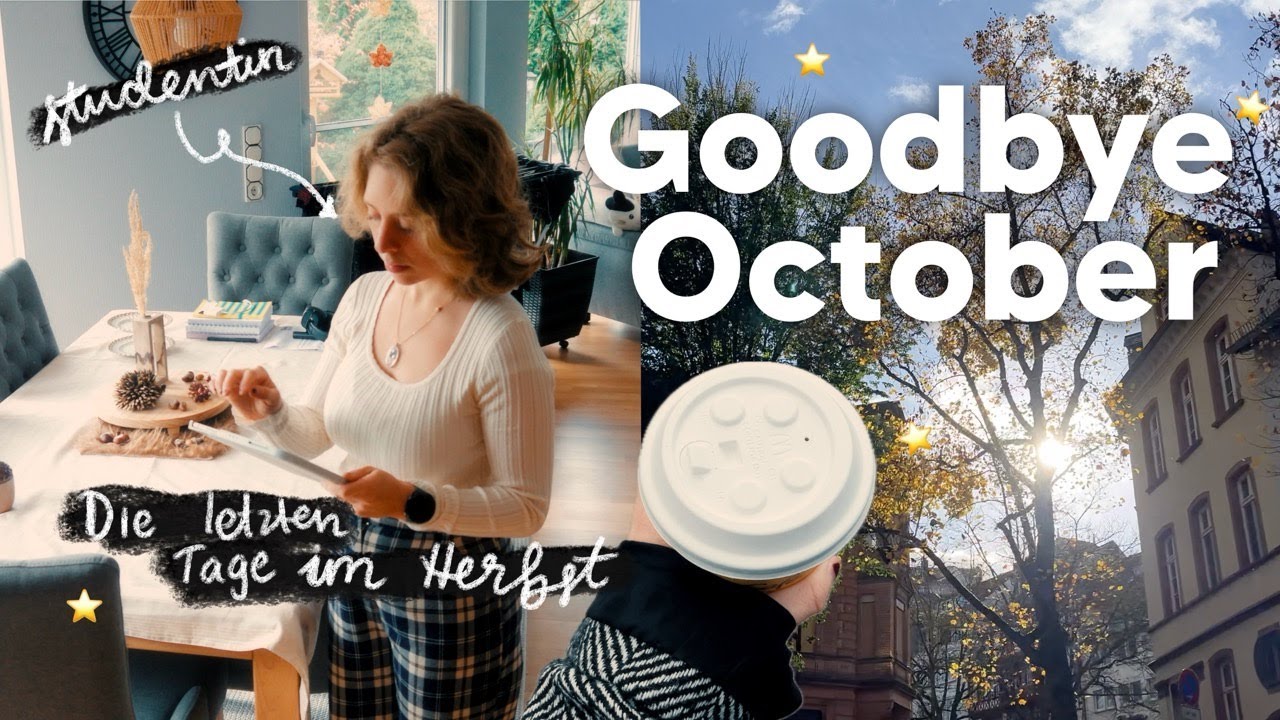 Die letzten Tage im Oktober 🎃🌙 Kürbisschnitzen, Uni, Herbstspaziergänge