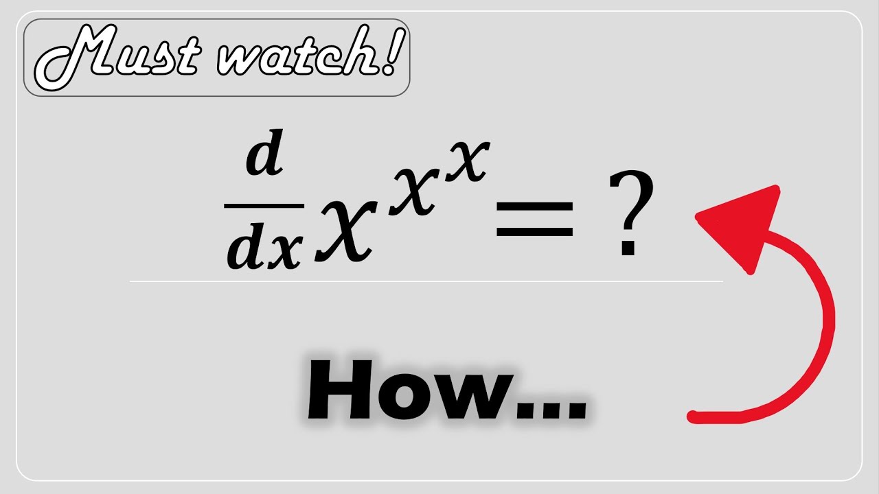 Derivative x^x^x Proof
