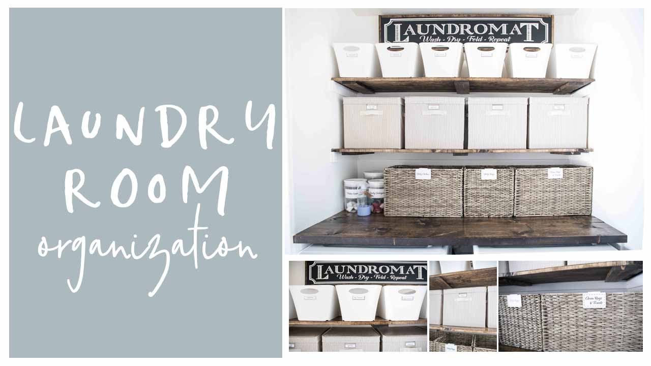 Farmhouse Laundry Room Tour and Organization
